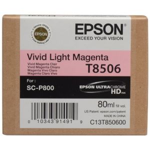 Cartridge Epson T8506, svetlá purpurová (light magenta), originál
