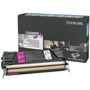 Toner Lexmark C5200MS (C530), purpurová (magenta), originál
