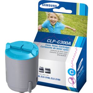 Toner Samsung CLP-C300A, azúrová (cyan), originál