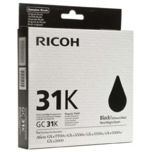 Cartridge Ricoh GC31K, 405688, čierna (black), originál