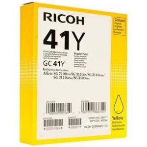 Cartridge Ricoh GC41HY, 405764, žltá (yellow), originál