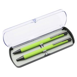 Darčeková sada kov mechanická ceruzka +guľočkové pero ARMI SOFT svetlo zelená