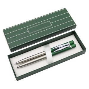 Pero guľočkové + Mechanická ceruzka - sada B1065 B+P, zelené
