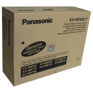Toner Panasonic KX-FAT92E-T, trojbalenie, čierna (black), originál