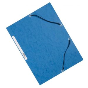 Kartónový obal hladký s gumičkou Q-CONNECT modrý