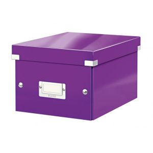 Malá krabica Click & Store purpurová
