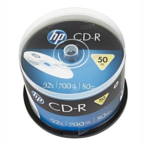 HP CD-R, CRE00017-3, 69307, 50-pack, 700MB, 52x, 80min., 12cm, bez možnosti potlače, spindle, pre archiváciu dát