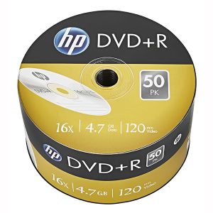 HP DVD+R, DRE00070-3, 69305, 4.7GB, 16x, bulk, 50-pack, bez možnosti potlače, 12cm, pre archiváciu dát