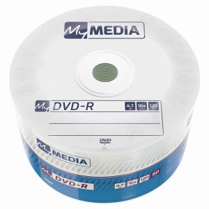 MyMedia DVD-R, 69200, 4.7GB, 16x, wrap, 50-pack, bez možnosti potlače, 12cm, pre archiváciu dát