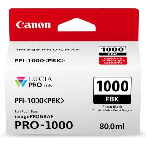 Cartridge Canon PFI-1000PBK, foto čierna (photo black), originál