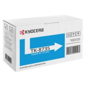 Toner Kyocera TK-8735C, 1T02XNCNL0, azúrová (cyan), originál