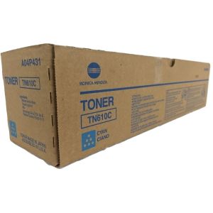 Toner Konica Minolta TN610C, A04P450, azúrová (cyan), originál