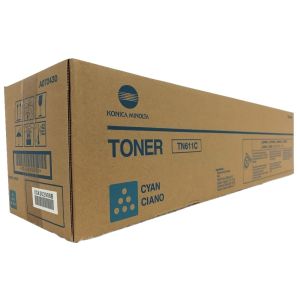 Toner Konica Minolta TN611C, A070450, azúrová (cyan), originál