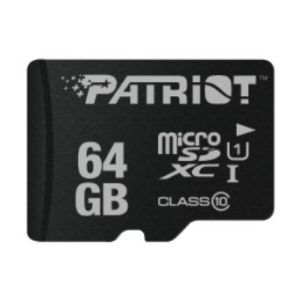 Patriot/micro SDHC/64 GB/80 MBps/UHS-I U1 / Class 10 PSF64GMDC10