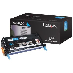 Toner Lexmark X560A2CG (X560), azúrová (cyan), originál