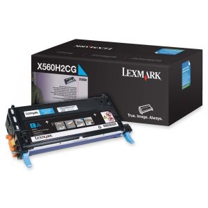 Toner Lexmark X560H2CG (X560), azúrová (cyan), originál