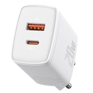 Baseus CCXJ-B02 Compact Quick Nabíjačka USB/USB-C 20W White 6953156207240