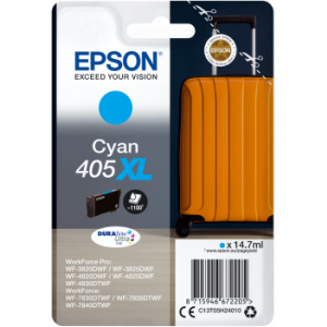 Cartridge Epson 405XL, T05H2, C13T05H24010, azúrová (cyan), originál