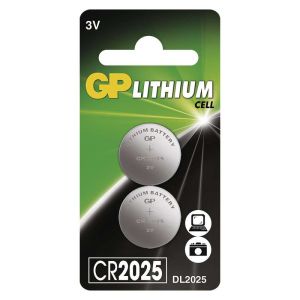 GP CR2025 Liatiová knoflíková batéria (2ks) 1042202512