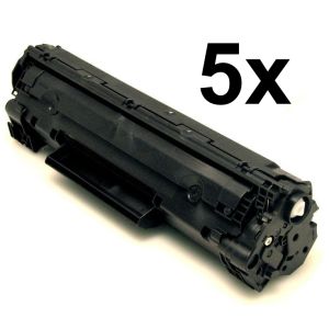Toner Canon 725, CRG-725, päťbalenie, čierna (black), alternatívny