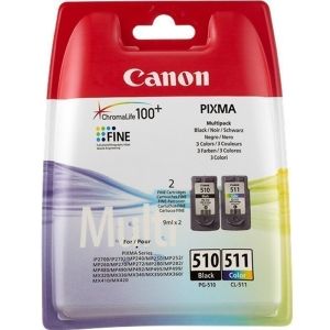 Cartridge Canon PG-510 + CL-511, dvojbalenie, multipack, originál
