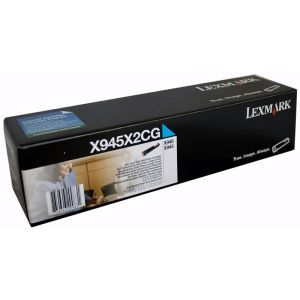 Toner Lexmark X945X2CG (X940, X945), azúrová (cyan), originál