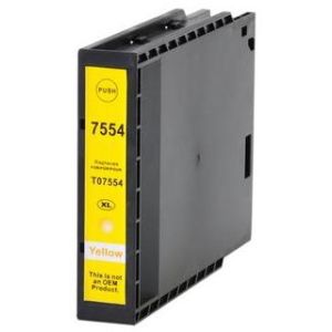 Cartridge Epson T7554 XL, žltá (yellow), alternatívny