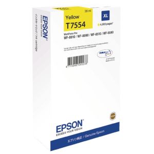 Cartridge Epson T7554 XL, žltá (yellow), originál