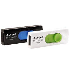 ADATA UV320/128GB/USB 3.2/USB-A/Biela AUV320-128G-RBKBL