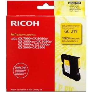 Cartridge Ricoh GC21Y, 405535, žltá (yellow), originál