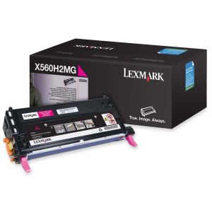 Toner Lexmark X560H2MG (X560), purpurová (magenta), originál