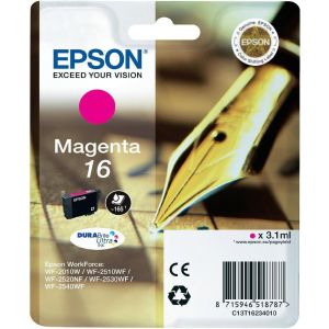 Cartridge Epson T1623 (16), purpurová (magenta), originál