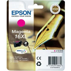 Cartridge Epson T1633 (16XL), purpurová (magenta), originál