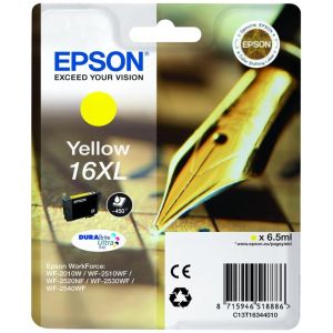 Cartridge Epson T1634 (16XL), žltá (yellow), originál