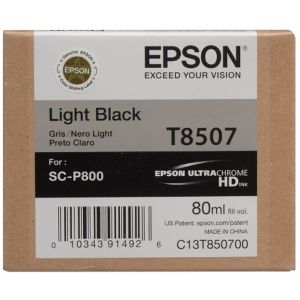 Cartridge Epson T8507, svetlá čierna (light black), originál