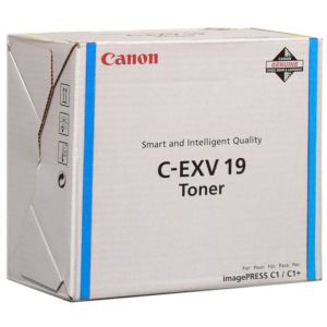 Toner Canon C-EXV19C, azúrová (cyan), originál