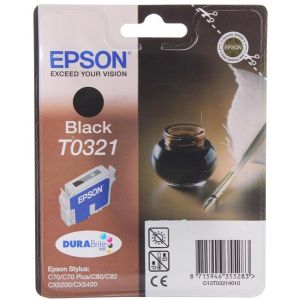 Cartridge Epson T0321, čierna (black), originál
