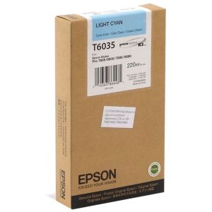 Cartridge Epson T6035, svetlá azúrová (light cyan), originál