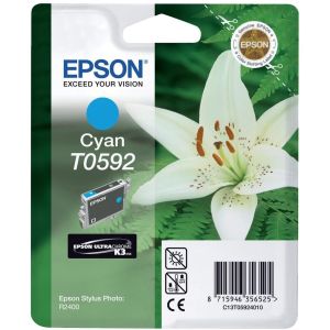 Cartridge Epson T0592, azúrová (cyan), originál
