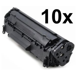 Toner 10 x HP Q2612A (12A), desaťbalenie, čierna (black), alternatívny