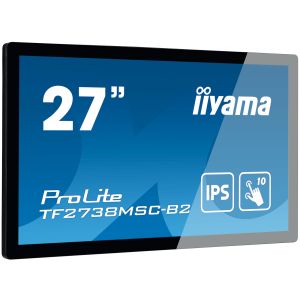 27" iiyama TF2738MSC-B2: IPS, FullHD, capacitive, 10P, 500cd/m2, DP, HDMI, DVI, 16/7, IP1X, čierny TF2738MSC-B2