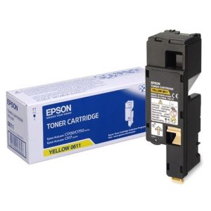 Toner Epson C13S050611 (C1700), žltá (yellow), originál