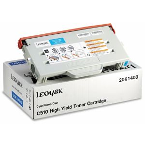 Toner Lexmark 20K1400 (C510), azúrová (cyan), originál