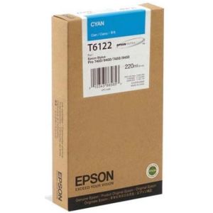 Cartridge Epson T6122, azúrová (cyan), originál