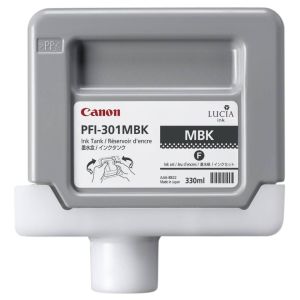 Cartridge Canon PFI-301MBK, matná čierna (matte black), originál