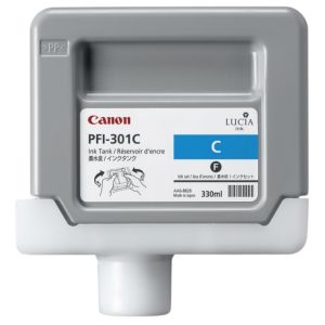 Cartridge Canon PFI-301C, azúrová (cyan), originál