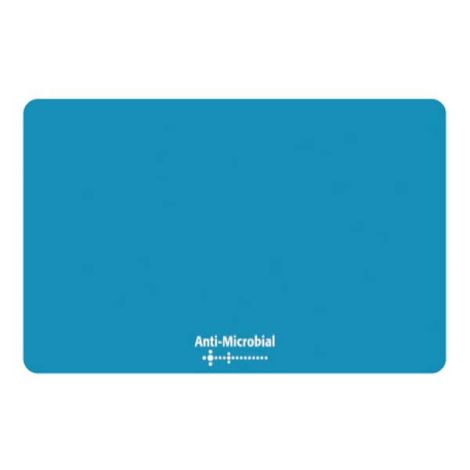 Podložka pod myš, Polyprolylén, modrá, 24x19cm, 0.4mm, Logo, antimikrobiál.