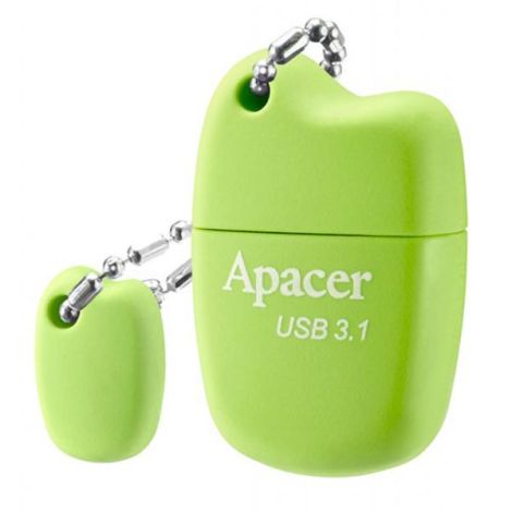 Apacer USB flash disk, USB 3.0, 64GB, AH159, zelený, AP64GAH159G-1, USB A, s krytkou