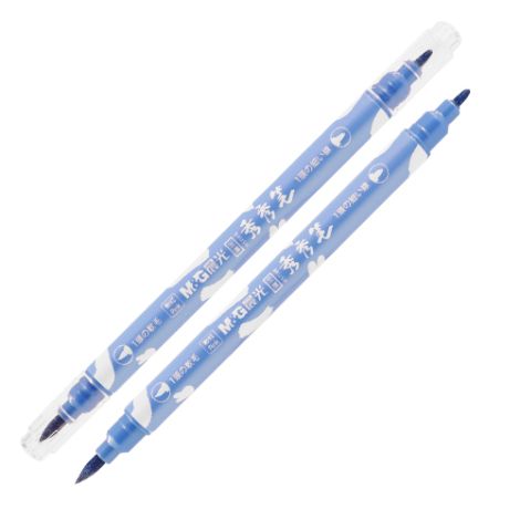 Popisovač M&G Miffy Marker 1 mm obojstranný, zafírová modrá