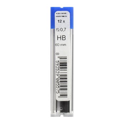 Grafitové tuhy KOH-I-NOOR HB / 0,7 mm, 12 ks